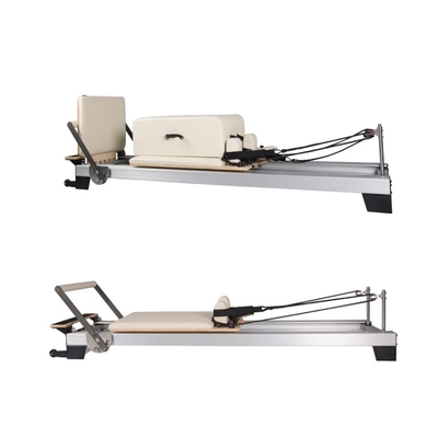 Pilates use Aluminium pilates reformer pilates with half trapeze core bed